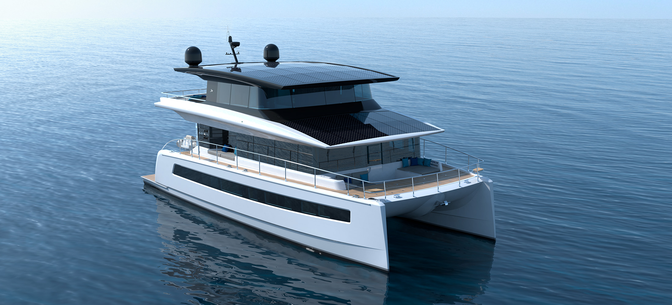 silent 62 3 deck solar yacht